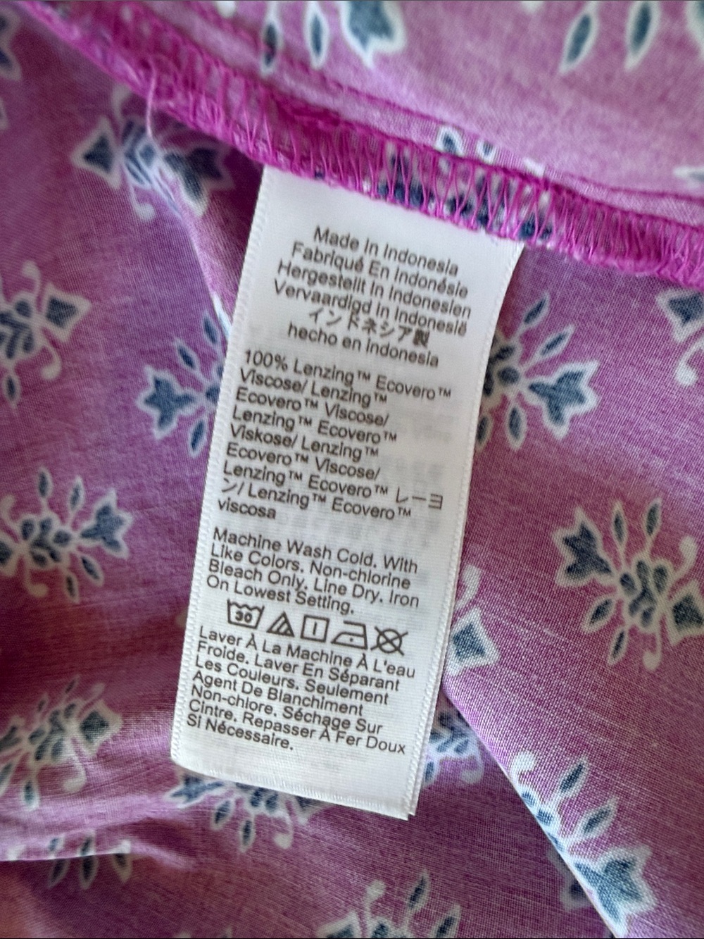 J. Crew Strappy Tiered Midi Dress in 'Festive Pink Baltic Blue' Size 6P - Picture 6 of 9